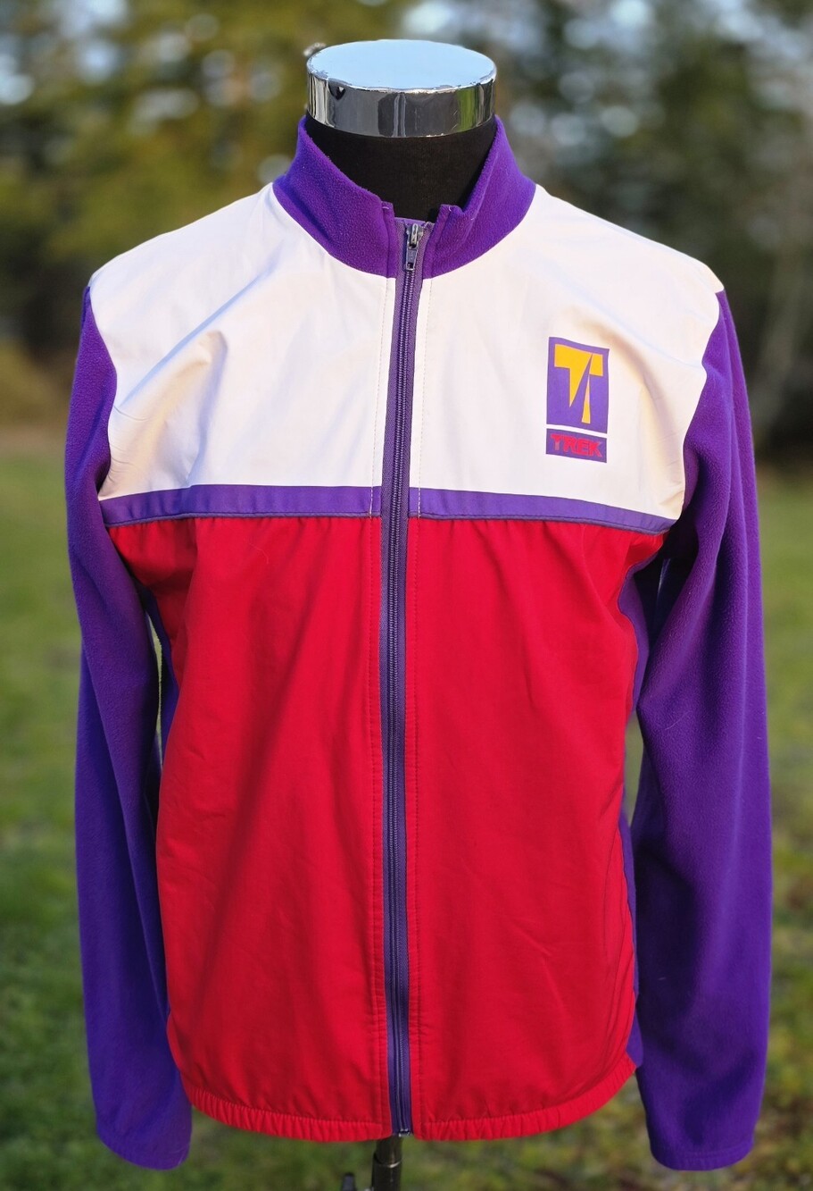 Vintage TREK USA Jacket Large Bicycle Cycling Race Biking Matrix bike Made USA L
